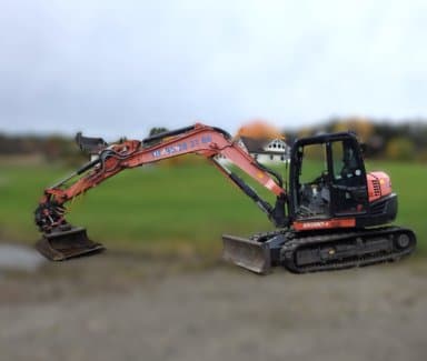 Kubota KX080-4 belt graves – 2016 – only 1 707 hours