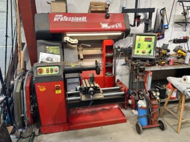Alu rim straightening machine Atek Makina