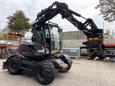 Mecalac 7Mwr wheel excavator with cart and full equipment pack