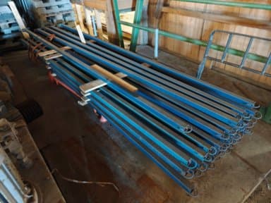 38stk 403cm lange stålben