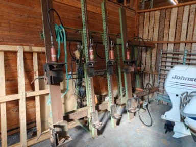 Hydraulic lamella/panel press