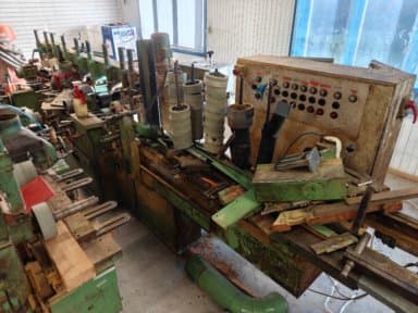 8 spindle pass planer, Gubisch type 170/8