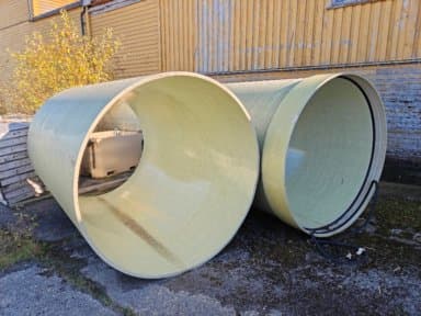 4 pieces Glass fibre tube, Ø183cm