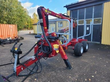 Forest wagon TAJFUN GAP 90 with DOT 45K crane