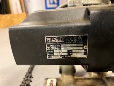 Ridgid HC-300 pipe cutting machine
