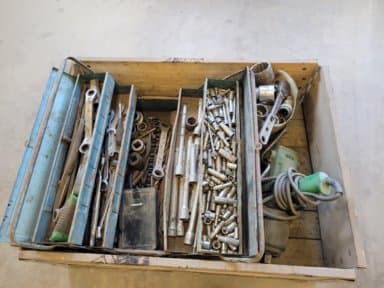 Lot of tools and Hitachi nut pullers