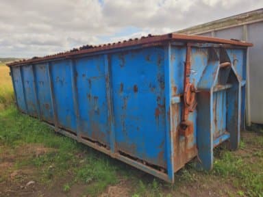 Load exchange sheets with lid 6 meters approx. 20 cubics Container