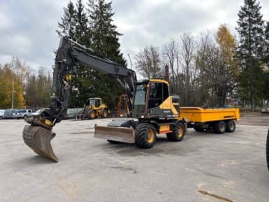 Volvo EWR150E Excavator with Leica + Randex XD100