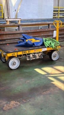 Air-powered transport trolley 6t