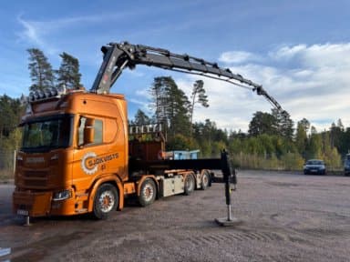 Crane truck Scania R540B 8X2*6NB with Hiab X-Hipro 638 E-8