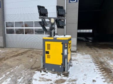 Atlas Copco QLB 60 light tower with telescope mast