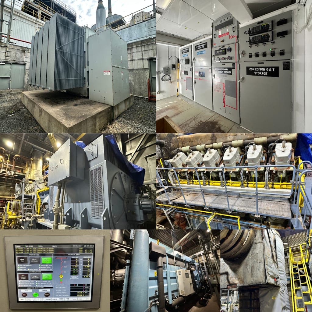 Online Auction / Make Offer 11MW Power Generation, Switchgear, Transformers, CHP Equipment
