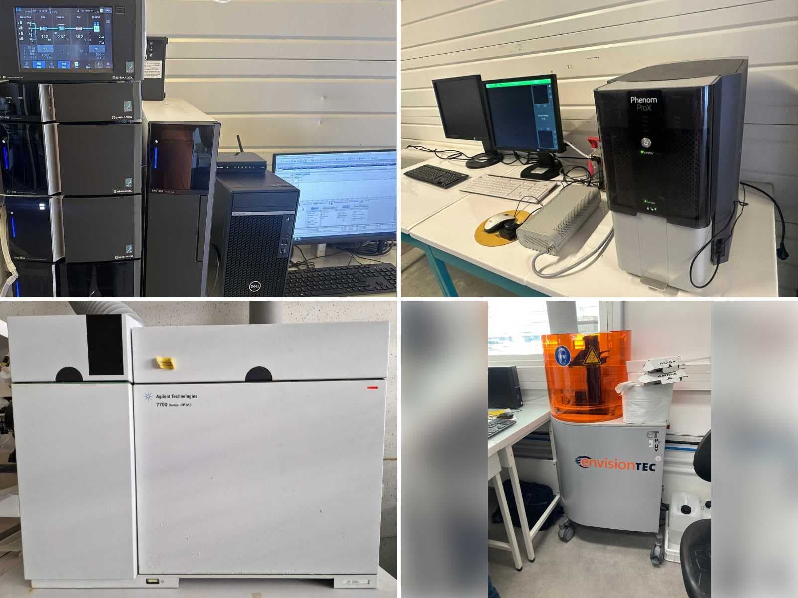 Lab Equipment: Shimadzu, Agilent, Mettler Toledo