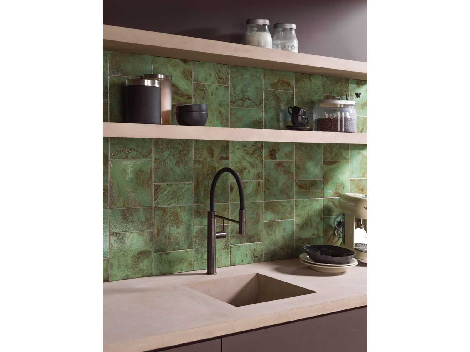 Natural stone tiles and washbasins