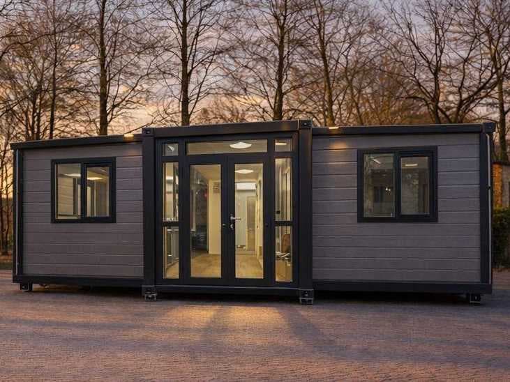 Tiny houses, containers, storage tents and workbenches