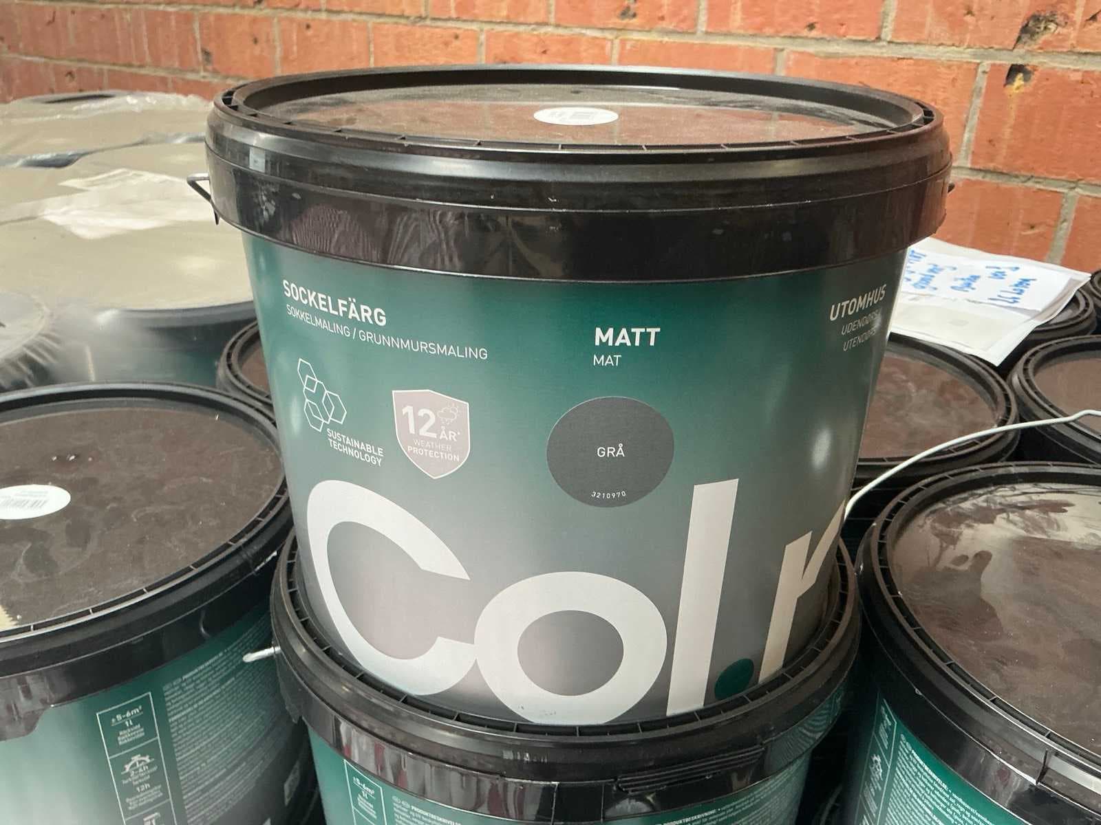 Large batch of paints, wrapping film and exercise bikes