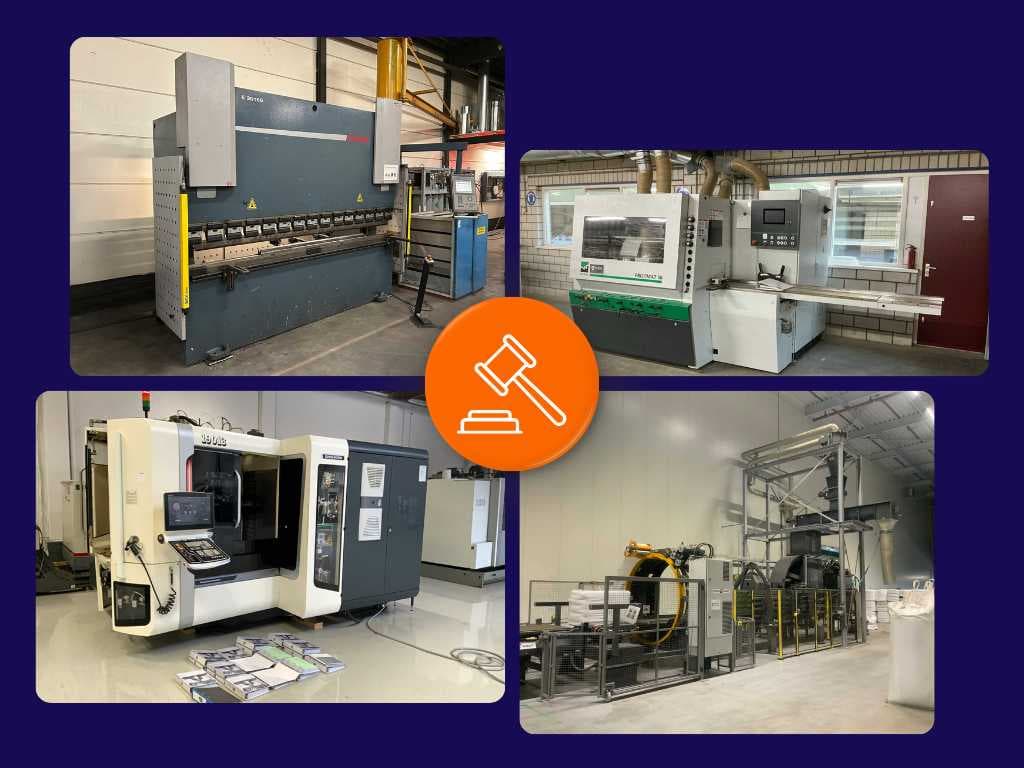Collective auction of industrial machinery and tools