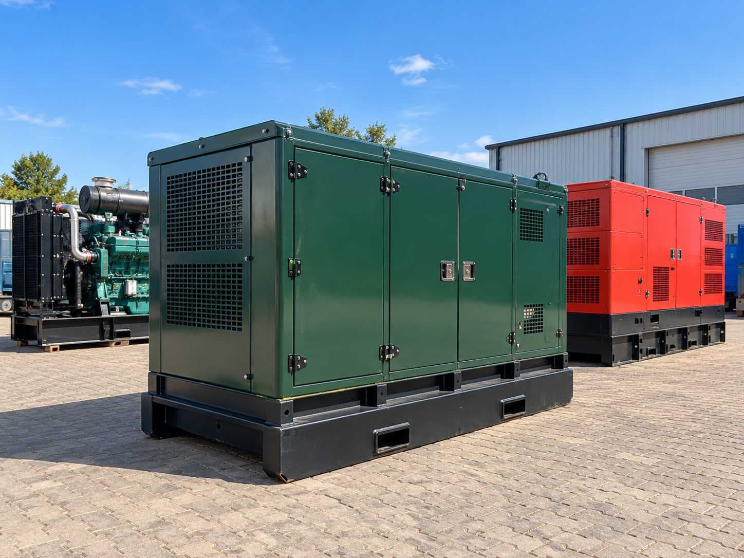 Diesel generators and industrial engines of various brands