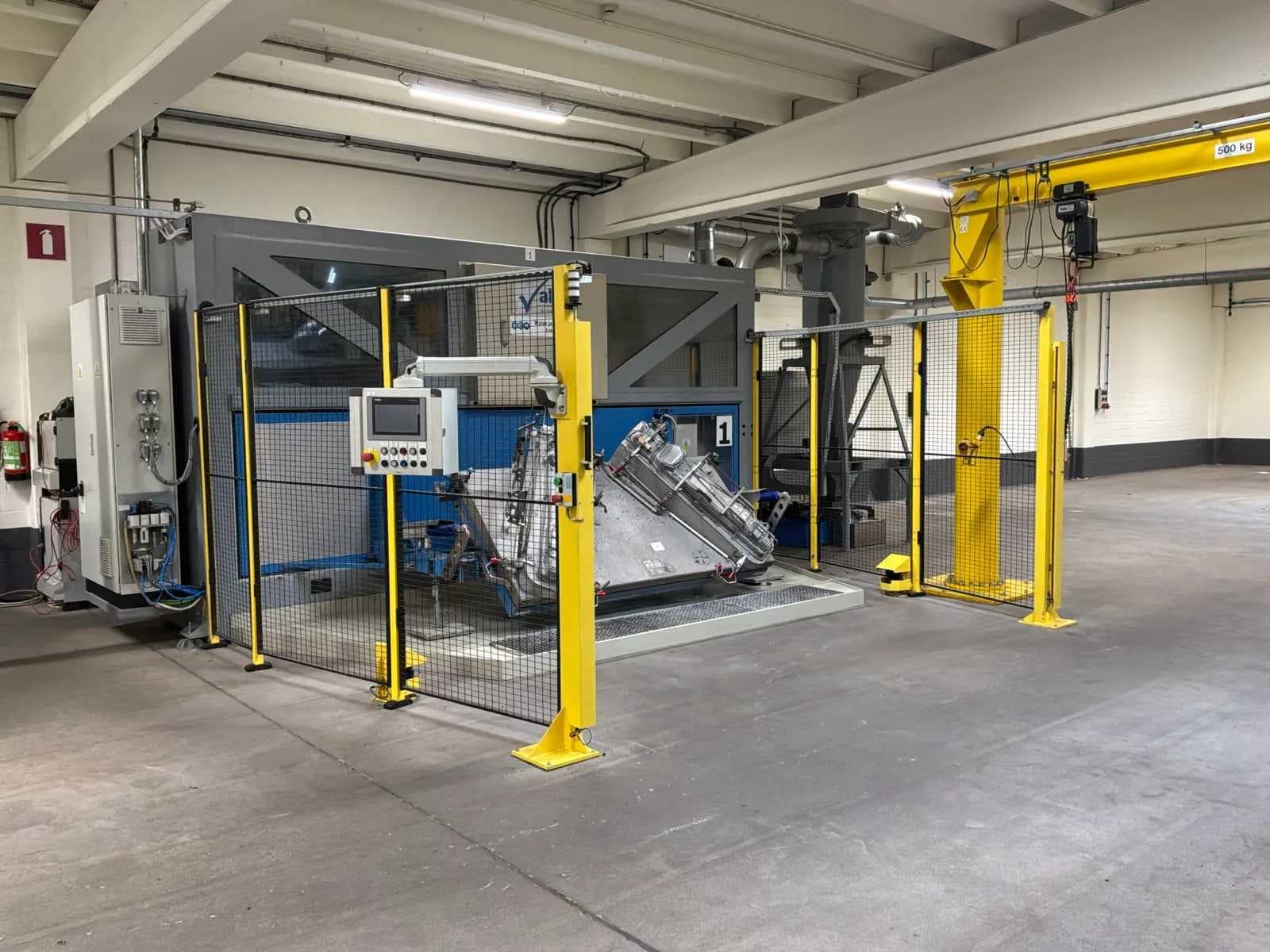 Machinery for textile processing, automotive interior upholstery and face mask production, internal logistics and forklifts