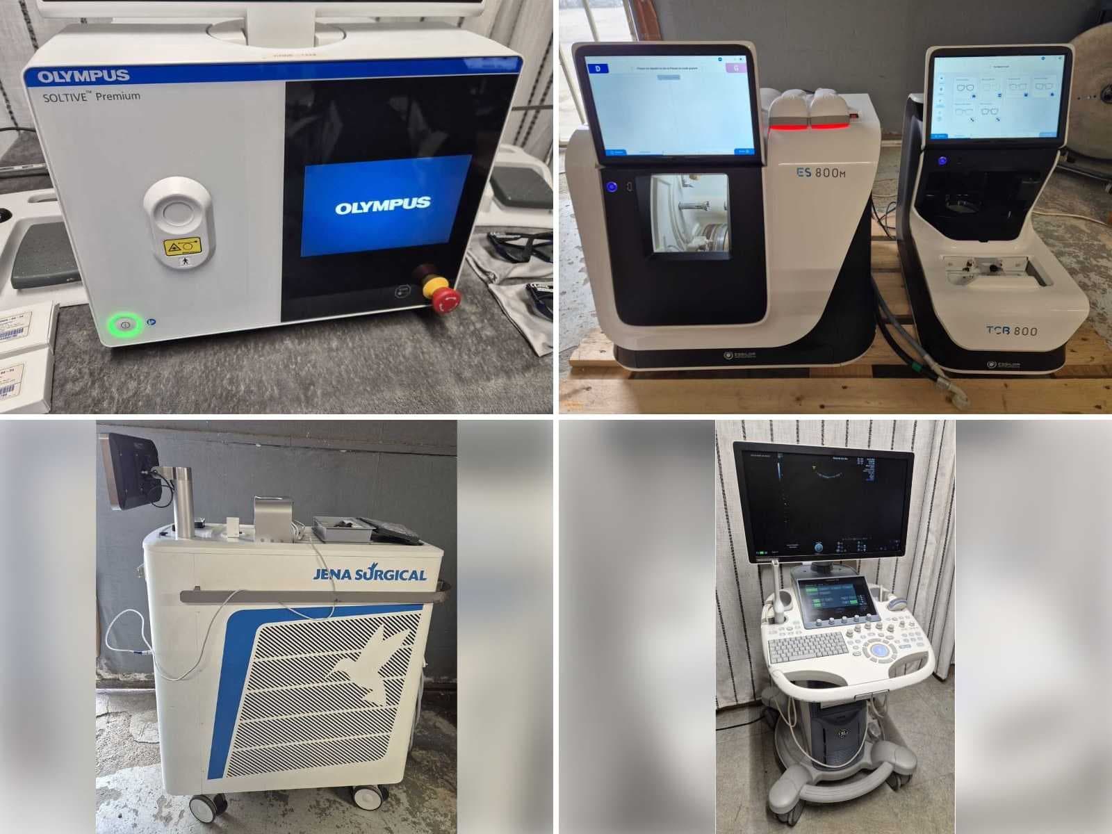 Matériel médical, esthétique, dentaire et ophtalmologique – Olympus, Essilor, BTL, Lumenis, GE, Samsung Medison et Hydrafacial
