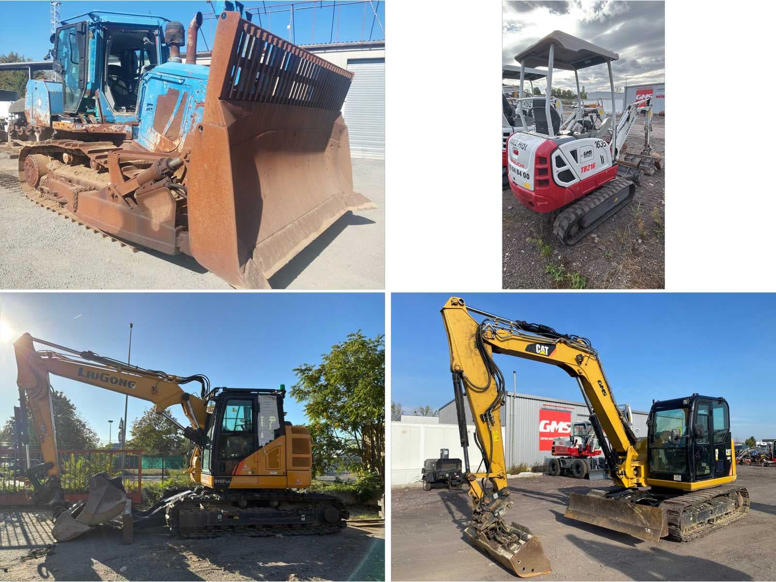 Construction machinery, construction equipment, aerial platforms and construction equipment – Caterpillar, LiuGong, Sunward