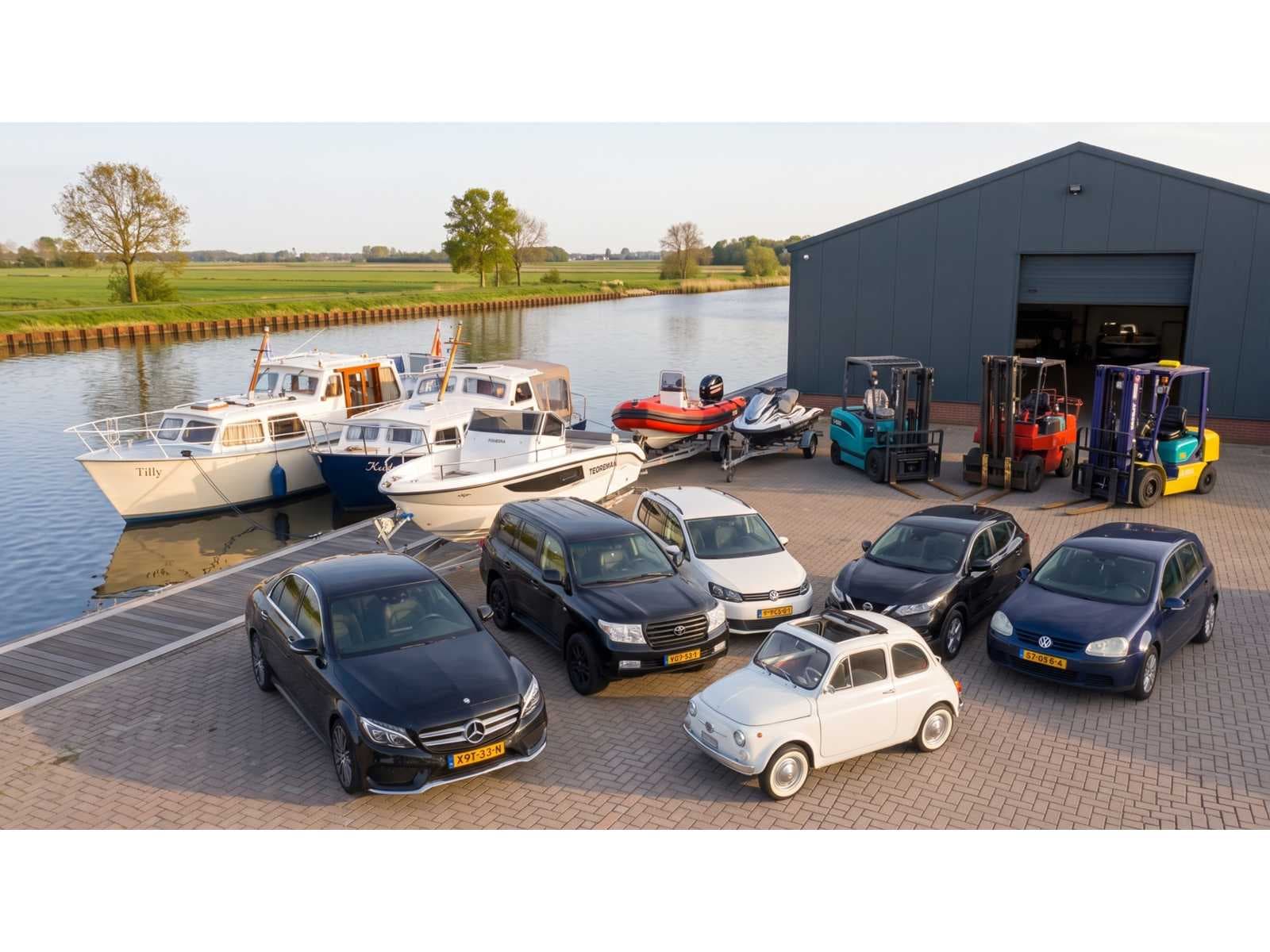 Cruisers, Speedboats, Outboard Motors, Vehicles, and Contractor Equipment