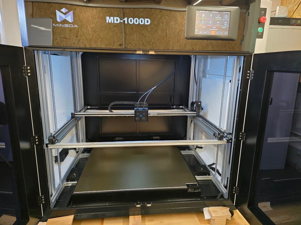 Large format 3D printer Mingda MD-1000D, building space 1 m3