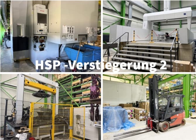Online-Versteigerung HSP Schwahlen GmbH - 2. Versteigerung