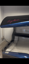 2 solariums, mrk. Ergoline with tube from 2024 (replaced for DKK 17,000) and 2 coin boxes.