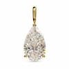 Impressive Pear-shaped Diamond pendant in 14K Gold • 3,04 ct Lab-grown.