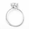 engagement ring 14 kt. White gold with Natural Top Wesselton diamond of 1.51 ct. Rate kr. 81,000