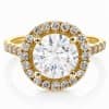 Diamond ring 2.58 ct. diamonds - Head diamond River E/VS1 on 2.01 ct +32 diamonds.