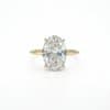 Impressive Oval Diamond Ring in 14K Gold • 4,02 ct Lab-grown Diamond.