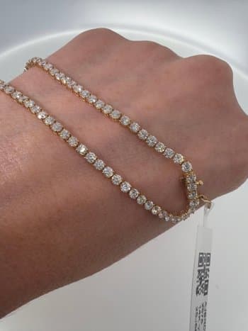 Exclusive Diamond Bracelet in 14K Gold • 4.00 ct Lab-grown.
