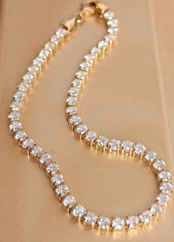 Exclusive Diamond Bracelet in 14K Gold • 4,05 ct Lab-grown. Rate kr. 56,000