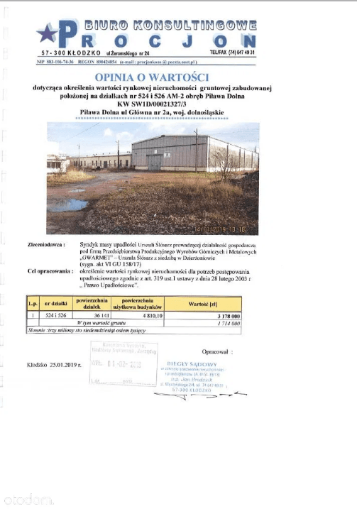 The syndicate will sell the manufacturing and service property