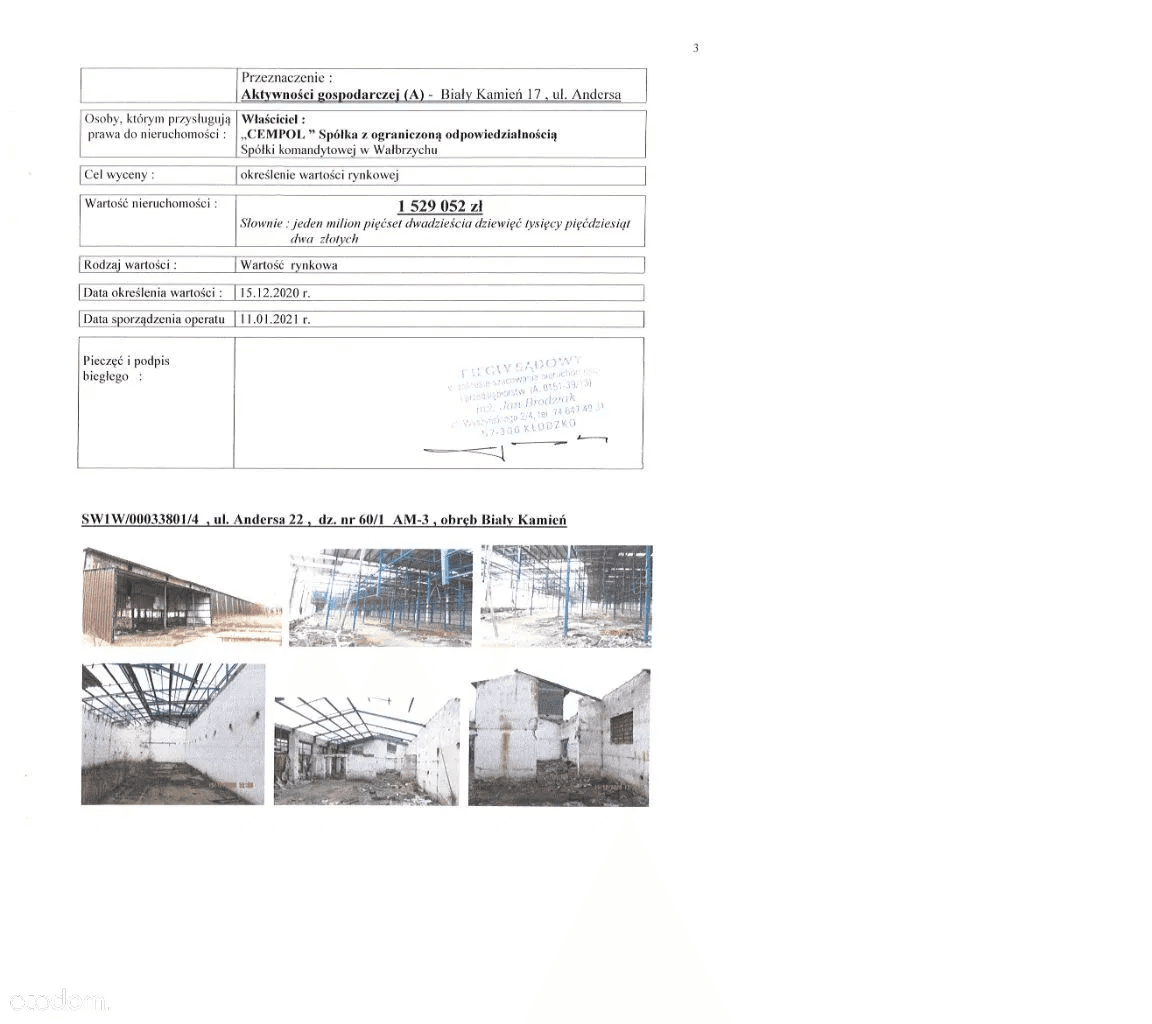 The syndicate will sell a commercial plot of land (about 2 ha)
