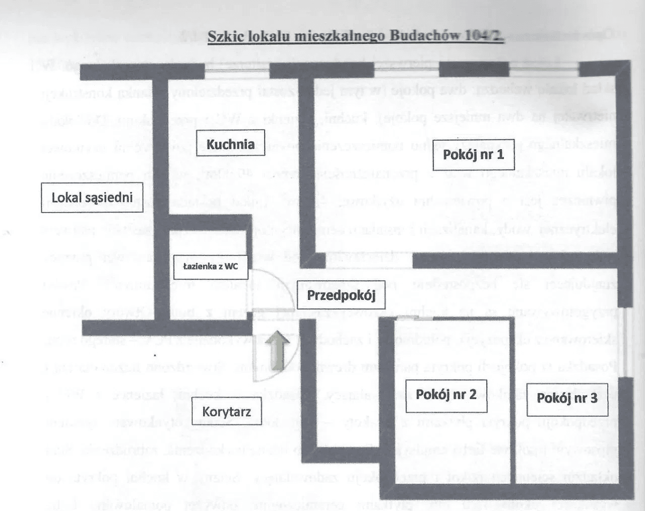 The Syndic will sell the apartment in Budachów