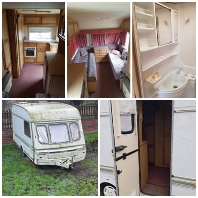 The syndicate will sell the Swift Silhouette caravan