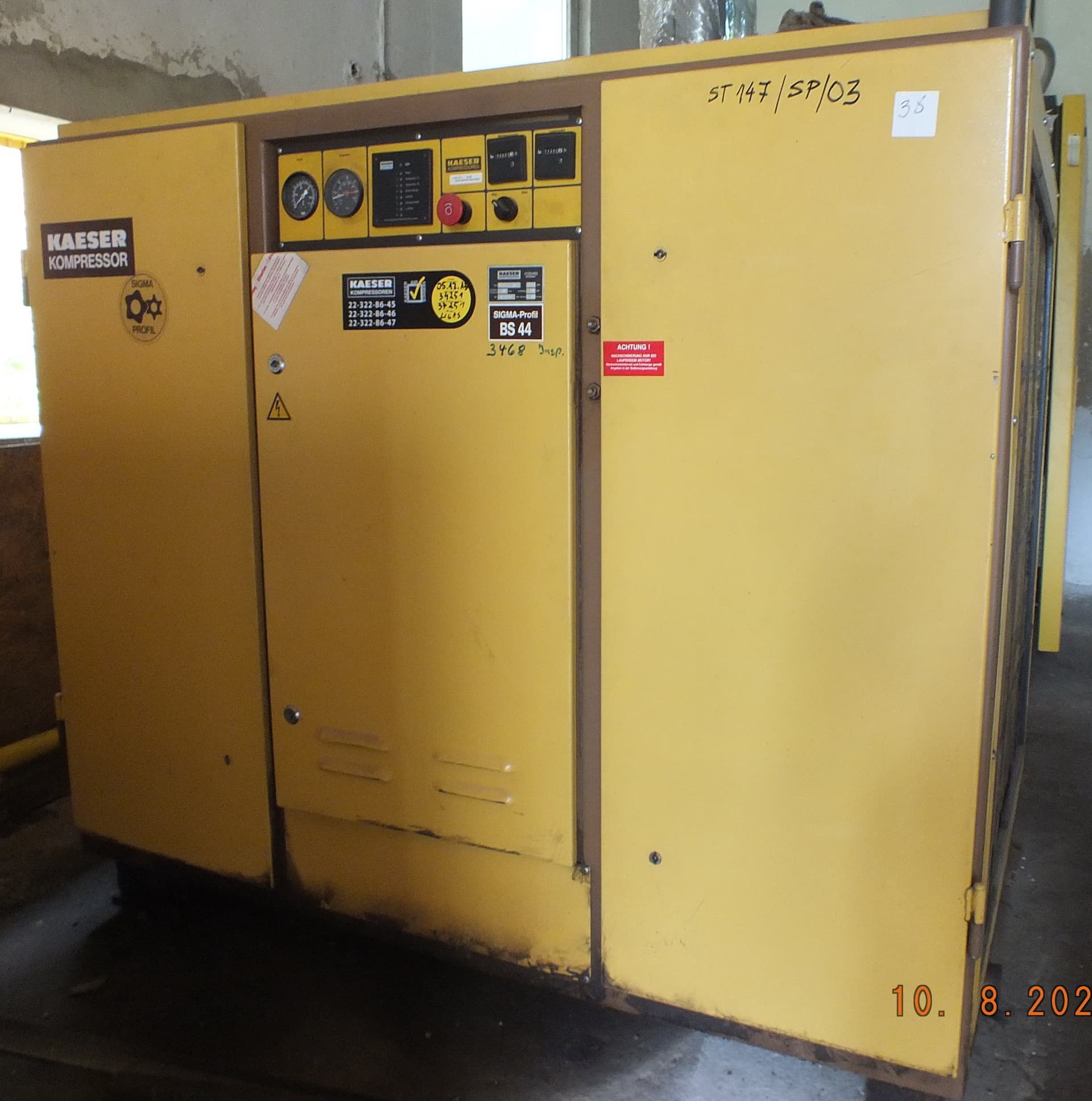 KAESER SIGMA-Profile BS 44 screw compressor, 10 bar