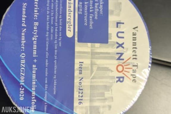 Butylgummi tape Luxnor Vantett Tape  4 ruller - ingen minstepris