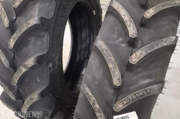 2Stk 280/85r24 TRAKTORDEKK FIRESTONE Performer 85 Extra
