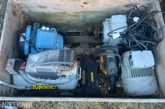 3 stk 3 fas elektriske motorer ABB, LÖNNE, MEEC, PANTER 