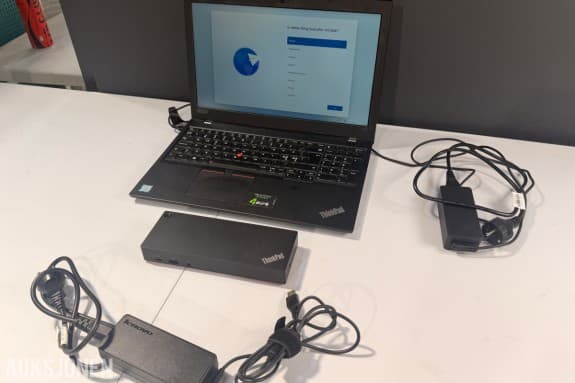 2018 Lenovo ThinkPad L580 i3-8130U 8 GB / 256 GB SSD med ThinkPad Hybrid Dock