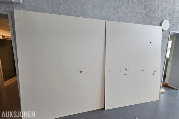 To hvite plater - Ca 190 x 220 cm - Ca 2 cm tykke - For innredning eller vegg 