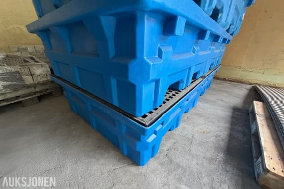 2014 2 stk DENIOS KTC-Station Duo oppsamlingskar - 1000 liter - 4000 kg