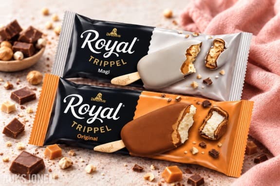 Rosa sløyfe: 160 stk iskrem fra DIPLOM IS – Royal Trippel & Royal Trippel Magi