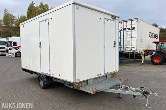 Arbeidsbrakke Scanvogn med WC