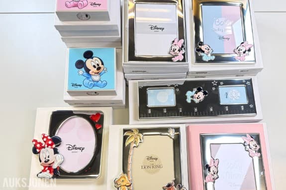 Parti Disney Baby fotorammer og minnebokser – Mickey, Minnie og The Lion King