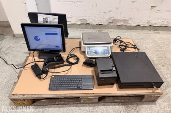 2025 QUORiON Q-Touch PC17 POS-system med DIGI DS-781, Epson TM-T20III og Ingenico Desk/3500